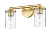Vanity Z-Lite 742-2V-LG Luxe Gold Thayer 2 Light Vanity Z-Lite