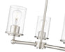 Chandelier Z-Lite 742-3BN Brushed Nickel Thayer 3 Light Chandelier Z-Lite