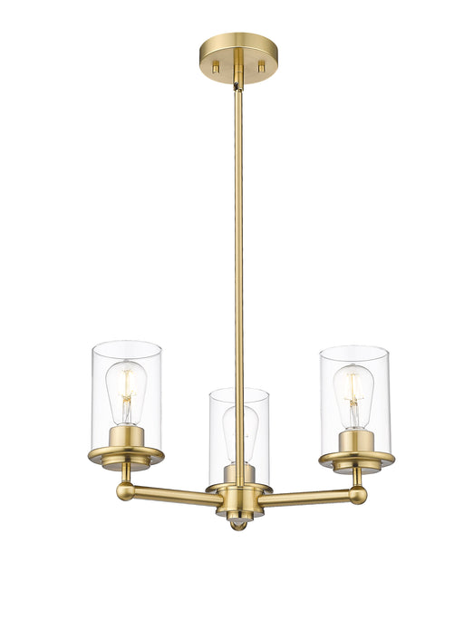 Chandelier Z-Lite 742-3LG Luxe Gold Thayer 3 Light Chandelier Z-Lite