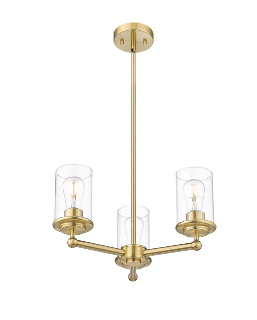 Chandelier Z-Lite 742-3LG Luxe Gold Thayer 3 Light Chandelier Z-Lite