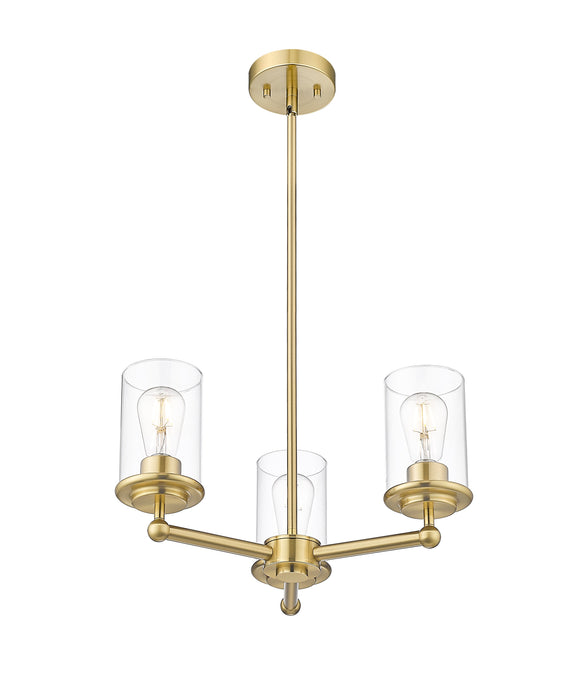 Chandelier Z-Lite 742-3LG Luxe Gold Thayer 3 Light Chandelier Z-Lite