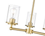Chandelier Z-Lite 742-3LG Luxe Gold Thayer 3 Light Chandelier Z-Lite