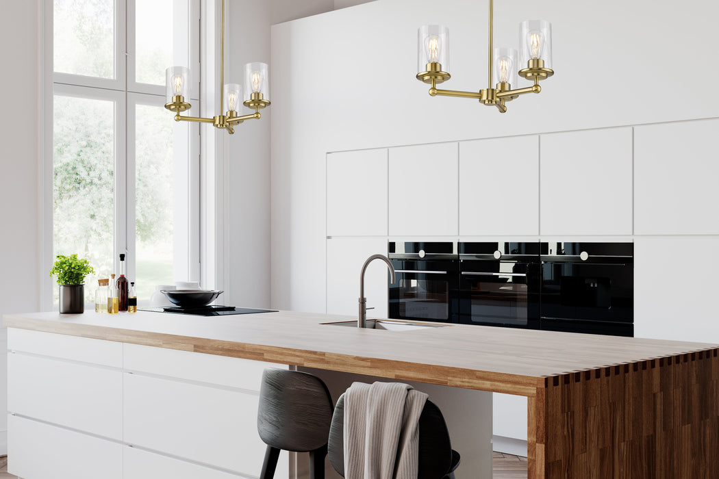 Chandelier Z-Lite 742-3LG Luxe Gold Thayer 3 Light Chandelier Z-Lite