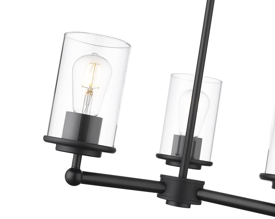 Chandelier Z-Lite 742-3MB Matte Black Thayer 3 Light Chandelier Z-Lite