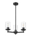 Chandelier Z-Lite 742-3MB Matte Black Thayer 3 Light Chandelier Z-Lite
