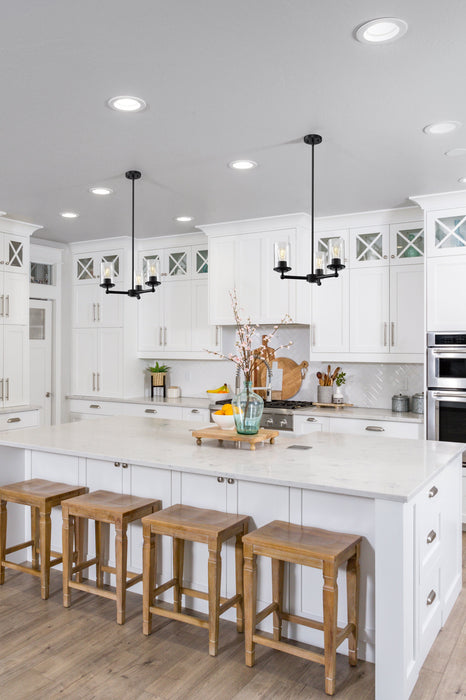 Chandelier Z-Lite 742-3MB Matte Black Thayer 3 Light Chandelier Z-Lite