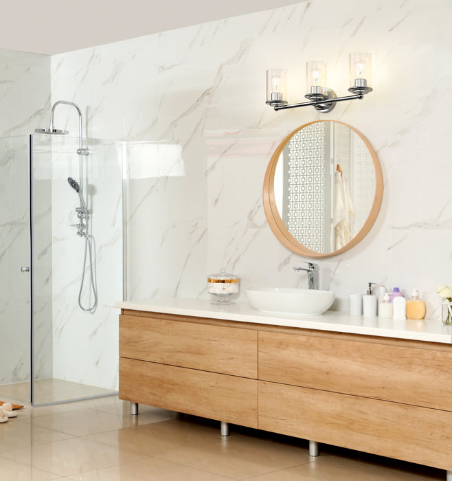 Vanity Z-Lite 742-3V-CH Chrome Thayer 3 Light Vanity Z-Lite