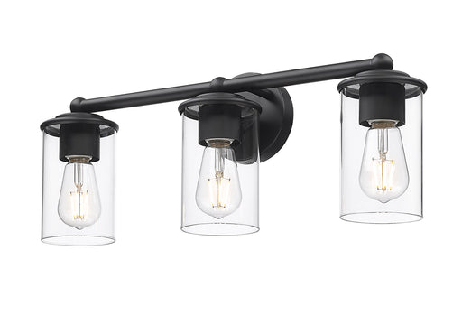 Vanity Z-Lite 742-3V-MB Matte Black Thayer 3 Light Vanity Z-Lite