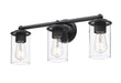 Vanity Z-Lite 742-3V-MB Matte Black Thayer 3 Light Vanity Z-Lite