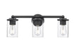 Vanity Z-Lite 742-3V-MB Matte Black Thayer 3 Light Vanity Z-Lite
