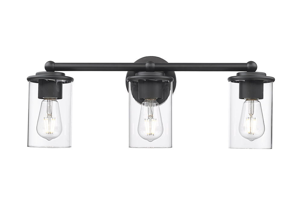 Vanity Z-Lite 742-3V-MB Matte Black Thayer 3 Light Vanity Z-Lite