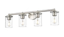 Vanity Z-Lite 742-4V-BN Brushed Nickel Thayer 4 Light Vanity Z-Lite
