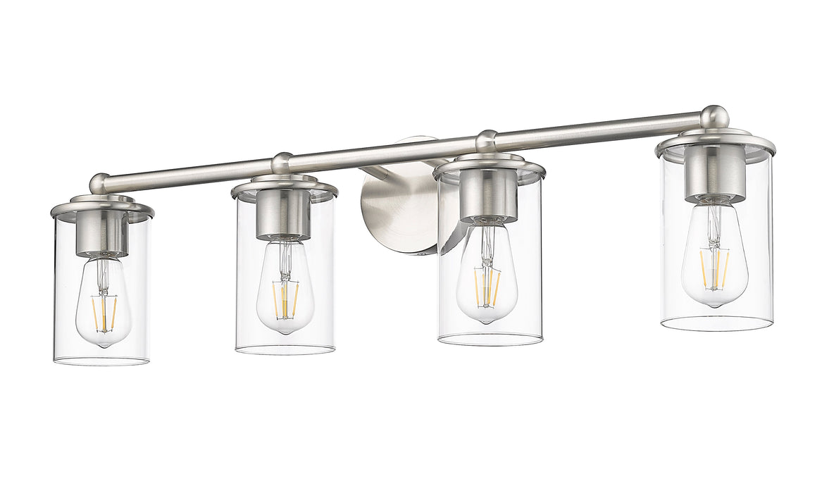 Vanity Z-Lite 742-4V-BN Brushed Nickel Thayer 4 Light Vanity Z-Lite