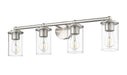 Vanity Z-Lite 742-4V-BN Brushed Nickel Thayer 4 Light Vanity Z-Lite