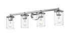 Vanity Z-Lite 742-4V-CH Chrome Thayer 4 Light Vanity Z-Lite
