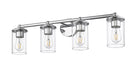 Vanity Z-Lite 742-4V-CH Chrome Thayer 4 Light Vanity Z-Lite