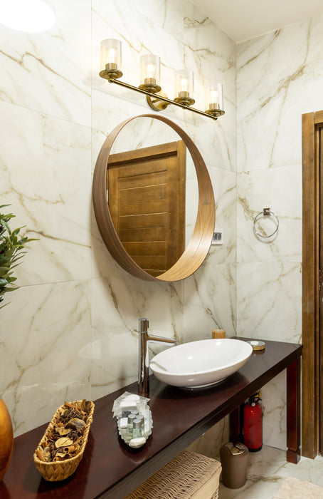 Vanity Z-Lite 742-4V-LG Luxe Gold Thayer 4 Light Vanity Z-Lite