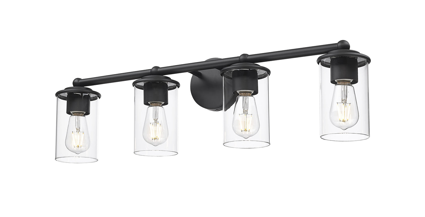Vanity Z-Lite 742-4V-MB Matte Black Thayer 4 Light Vanity Z-Lite