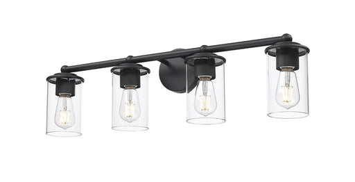 Vanity Z-Lite 742-4V-MB Matte Black Thayer 4 Light Vanity Z-Lite