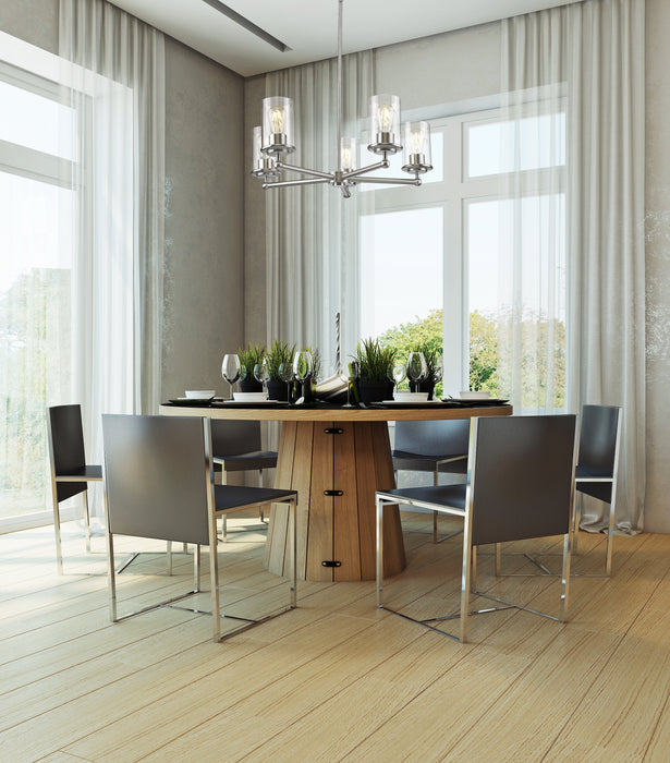 Chandelier Z-Lite 742-5BN Brushed Nickel Thayer 5 Light Chandelier Z-Lite