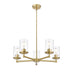 Chandelier Z-Lite 742-5LG Luxe Gold Thayer 5 Light Chandelier Z-Lite