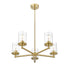 Chandelier Z-Lite 742-5LG Luxe Gold Thayer 5 Light Chandelier Z-Lite