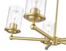Chandelier Z-Lite 742-5LG Luxe Gold Thayer 5 Light Chandelier Z-Lite