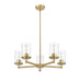 Chandelier Z-Lite 742-5LG Luxe Gold Thayer 5 Light Chandelier Z-Lite