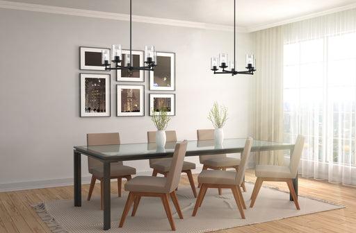 Chandelier Z-Lite 742-5MB Matte Black Thayer 5 Light Chandelier Z-Lite