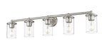Vanity Z-Lite 742-5V-BN Brushed Nickel Thayer 5 Light Vanity Z-Lite
