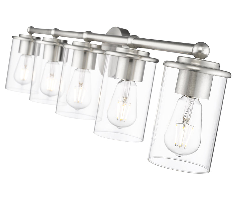 Vanity Z-Lite 742-5V-BN Brushed Nickel Thayer 5 Light Vanity Z-Lite