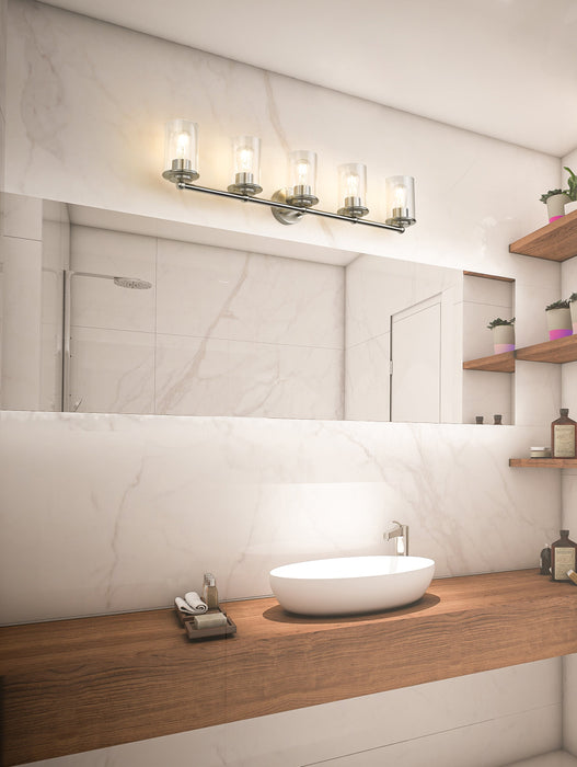 Vanity Z-Lite 742-5V-BN Brushed Nickel Thayer 5 Light Vanity Z-Lite