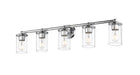 Vanity Z-Lite 742-5V-CH Chrome Thayer 5 Light Vanity Z-Lite