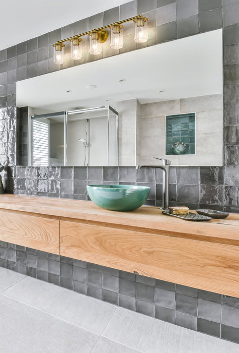 Vanity Z-Lite 742-5V-LG Luxe Gold Thayer 5 Light Vanity Z-Lite