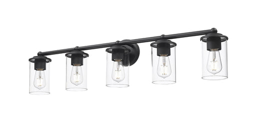 Vanity Z-Lite 742-5V-MB Matte Black Thayer 5 Light Vanity Z-Lite