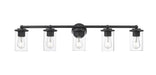 Vanity Z-Lite 742-5V-MB Matte Black Thayer 5 Light Vanity Z-Lite