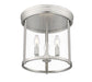 Flush Mount Z-Lite 742F13-BN Brushed Nickel Thayer 3 Light Flush Mount Z-Lite