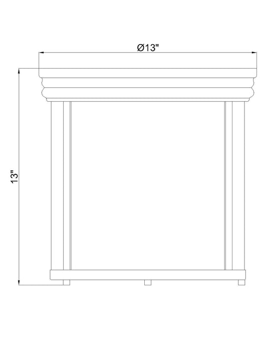 Flush Mount Z-Lite 742F13-LG Luxe Gold Thayer 3 Light Flush Mount Z-Lite