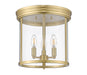 Flush Mount Z-Lite 742F13-LG Luxe Gold Thayer 3 Light Flush Mount Z-Lite