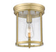 Flush Mount Z-Lite 742F9-LG Luxe Gold Thayer 1 Light Flush Mount Z-Lite