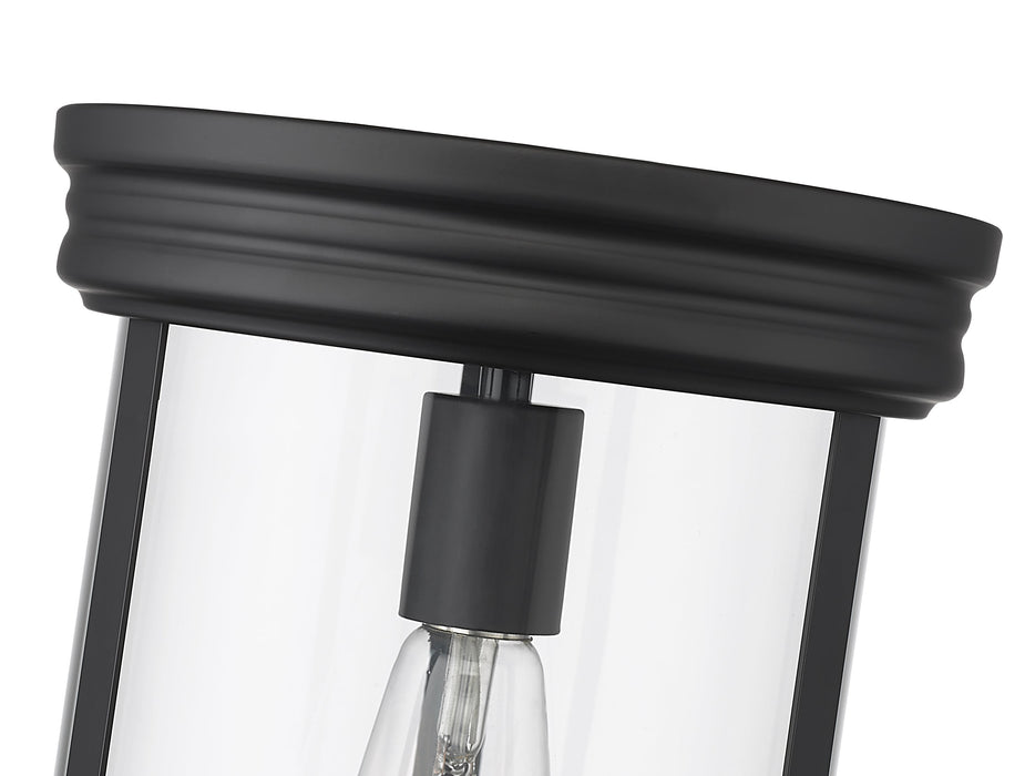 Flush Mount Z-Lite 742F9-MB Matte Black Thayer 1 Light Flush Mount Z-Lite