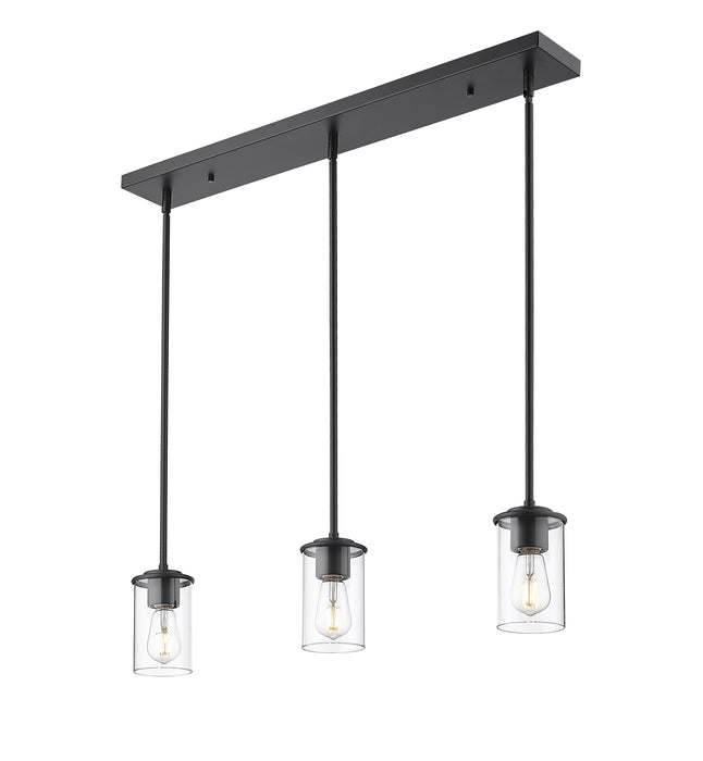 Pendant Z-Lite 742MP-3MB Matte Black Thayer 3 Light Pendant Z-Lite