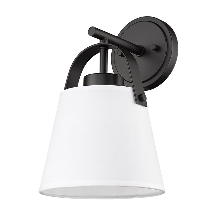 Wall Sconce Z-Lite 743-1S-MB Matte Black Z-Studio 1 Light Wall Sconce Z-Lite