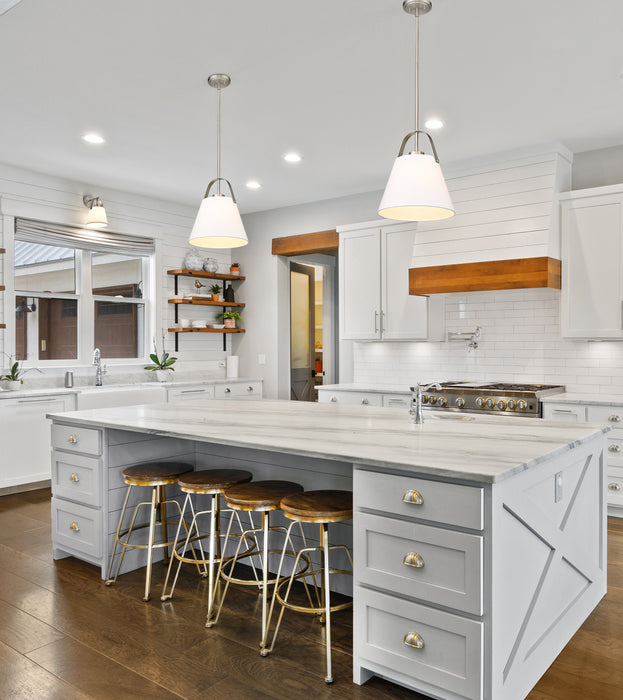 Pendant Z-Lite 743P12-BN Brushed Nickel Z-Studio 1 Light Pendant Z-Lite