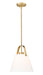 Pendant Z-Lite 743P12-HBR Heritage Brass Z-Studio 1 Light Pendant Z-Lite