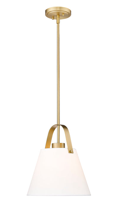 Pendant Z-Lite 743P12-HBR Heritage Brass Z-Studio 1 Light Pendant Z-Lite