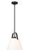Pendant Z-Lite 743P12-MB Matte Black Z-Studio 1 Light Pendant Z-Lite