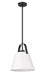 Pendant Z-Lite 743P12-MB Matte Black Z-Studio 1 Light Pendant Z-Lite