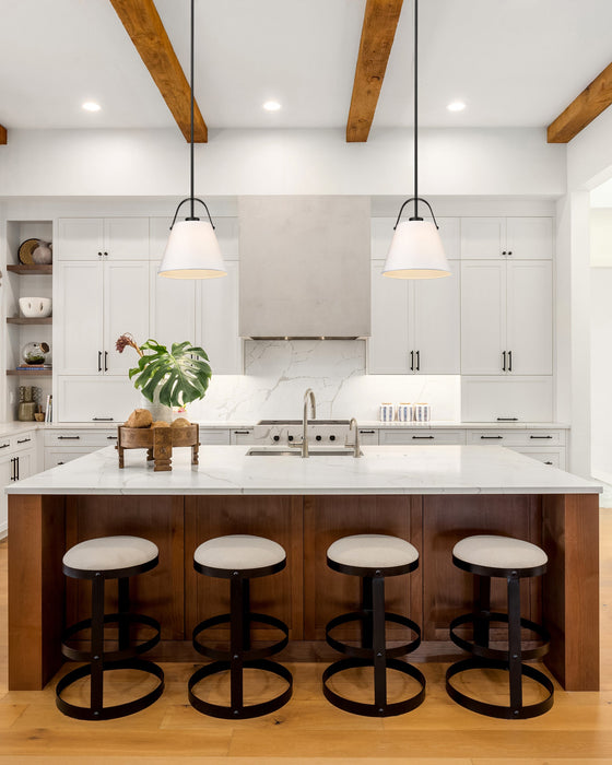 Pendant Z-Lite 743P12-MB Matte Black Z-Studio 1 Light Pendant Z-Lite