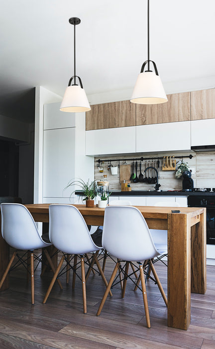 Pendant Z-Lite 743P12-MB Matte Black Z-Studio 1 Light Pendant Z-Lite